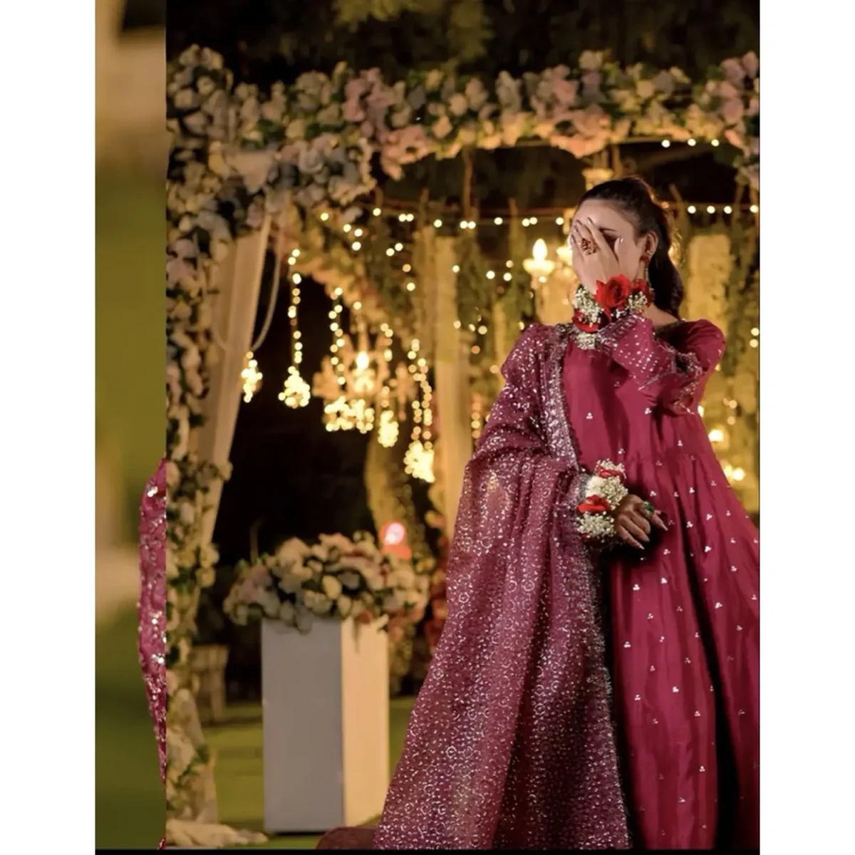 Maroon Raw Silk Suit